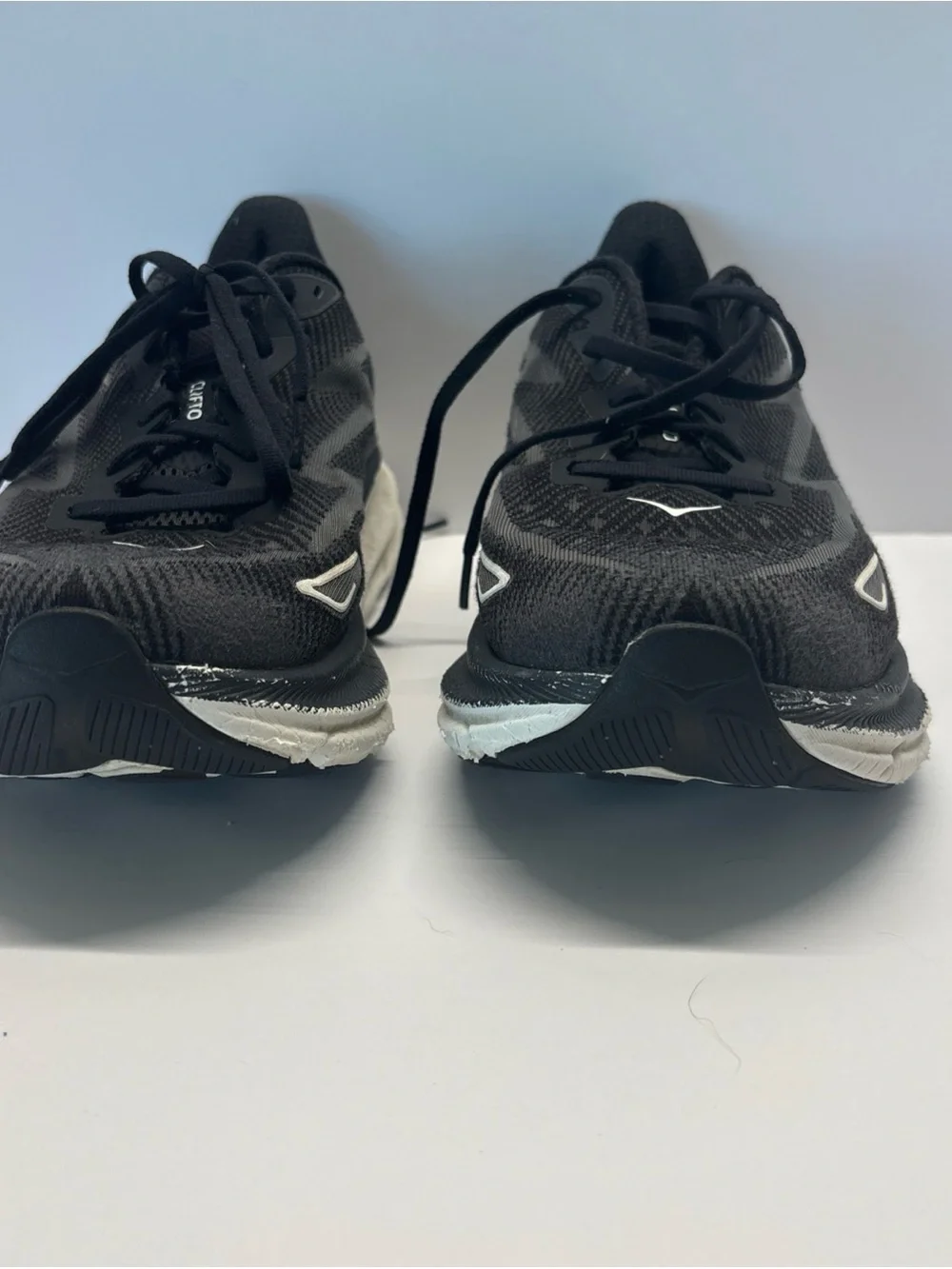 Hoka Men's Black and White Performance Running Shoe size 11